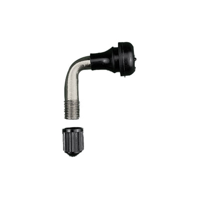 Angled tubeless valve for electric scooter
