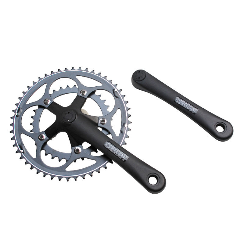 Pédalier Route Stronglight 9-10V. Impact Eco Argent 170 mm 50-34 Compatible 8V. (Axe Carré 107 mm)
