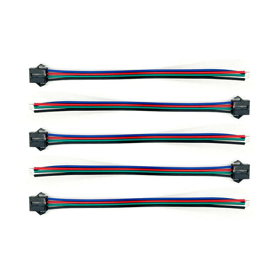 JST 4-pin female connector cable x5pcs