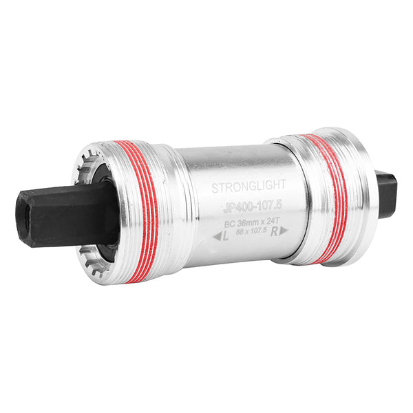 Boîtier Pédalier Stronglight Carré Jp400 Tout Alu 107 mm (Boite De 70) Filetage Italien - 36X24