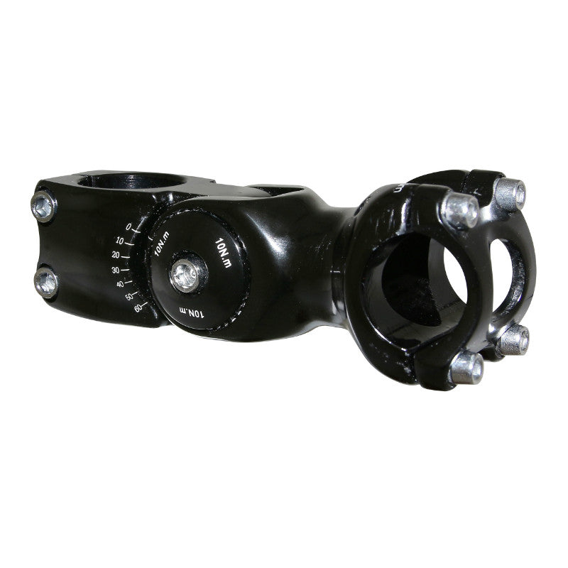 Potence VTT-VTC P2R Réglable Noir 25,4 L 110 mm Pour Pivot Fourche 1"'1-8