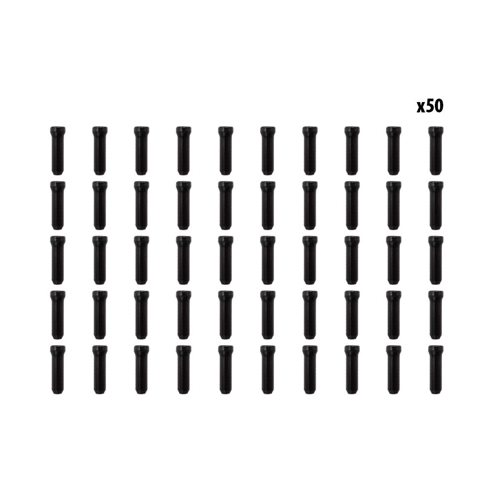 Arrets de cables noir x50 pcs - Generic - Vélo Shop Obernai