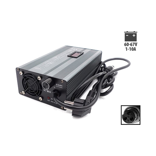60V Fast Charger ➡️ 67V 1-10A GX16-3P