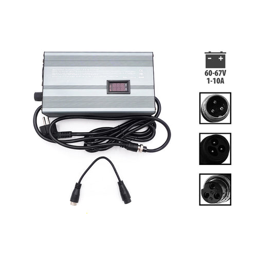 60V ➡️ 67V 1-10A Fast Charger Pack + LP-16 Adapter