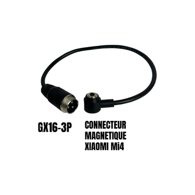 GX16-3 pin male adapter to Xiaomi Mi4 magnetic connector
