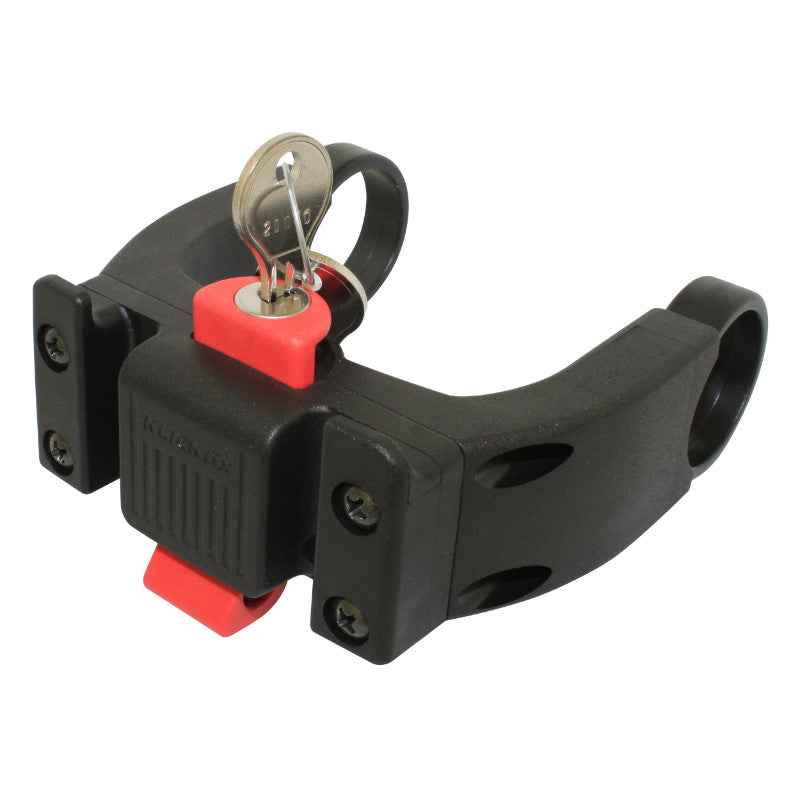 Fixation De Panier Avant Klickfix VAE-E-Bike Sur Cintre Diam 22-26 mm +31.8 mm (Avec Antivol) (Vendu A L'Unite)