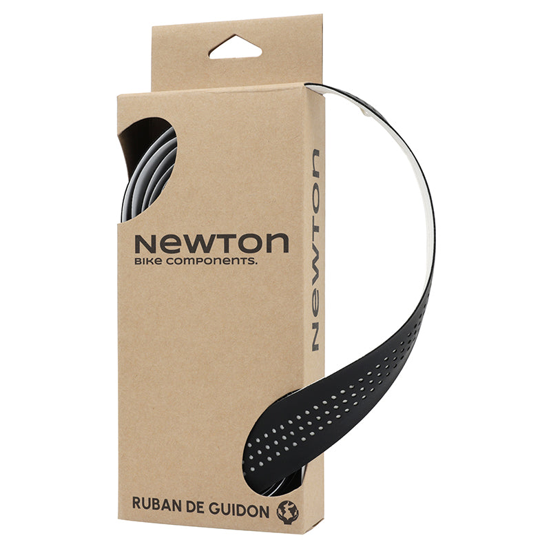 Ruban De Guidon - Cintre Newton Noir Effets Blanc Avec Bouchons (Super Resistante Et Confortable)