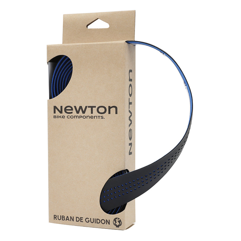 Ruban De Guidon - Cintre Newton Noir Effets Bleu Avec Bouchons (Super Resistante Et Confortable)