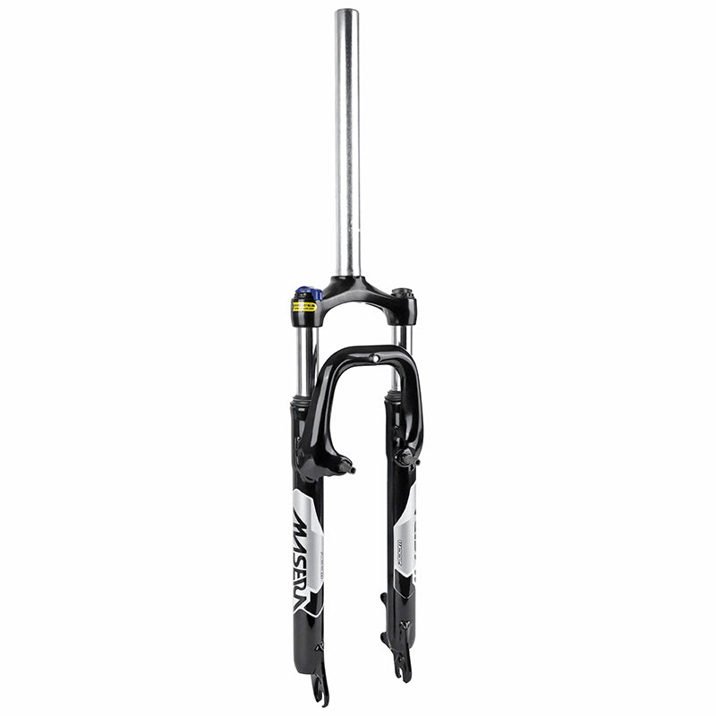 Fourche VTT 27.5 " Zoom 386Mlo A Ressort Noir Réglable-Blocable Deb. 60 mm Pivot Lisse 296 mm 1''1-8-28,6 Extérieur Comp