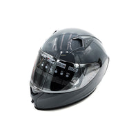 Full face helmet in grey (sizes S to XL)