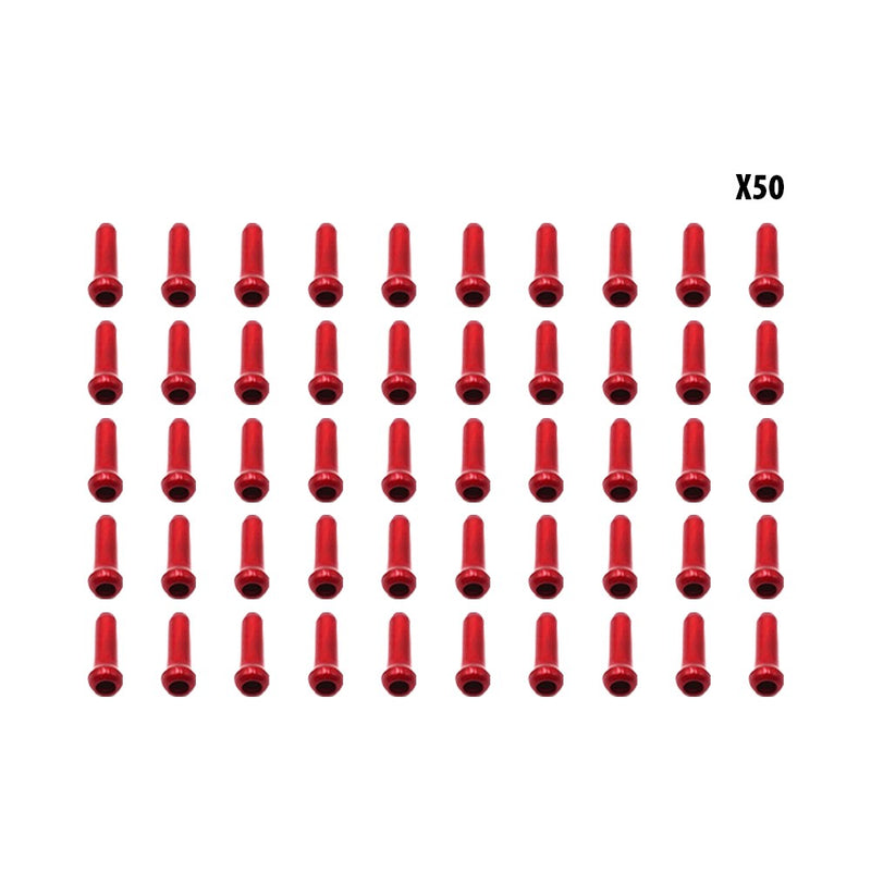 Red cable stops x50 pcs