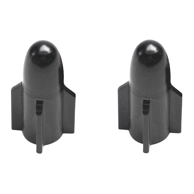 Bouchon De Valve Scoot-Cyclo Replay Vs Rocket Alu Noir (Paire)