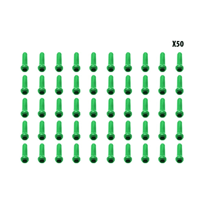 Arrets de cables vert x50 pcs