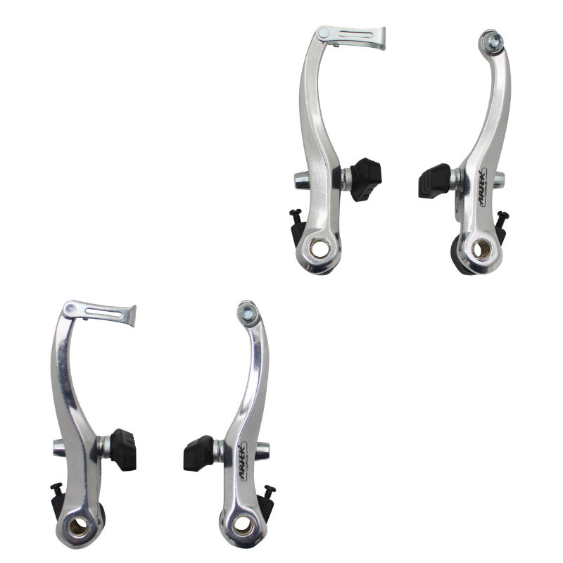 Étrier Frein VTT-City V-Brake Alu Argent (2 Paires) 110 mm Compatible Garde-Boue