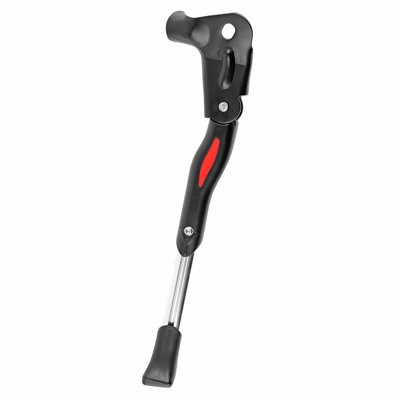 Béquille Vélo Laterale Arrière Newton 24-28'' Réglable Fixation Moyeu Alu Noir