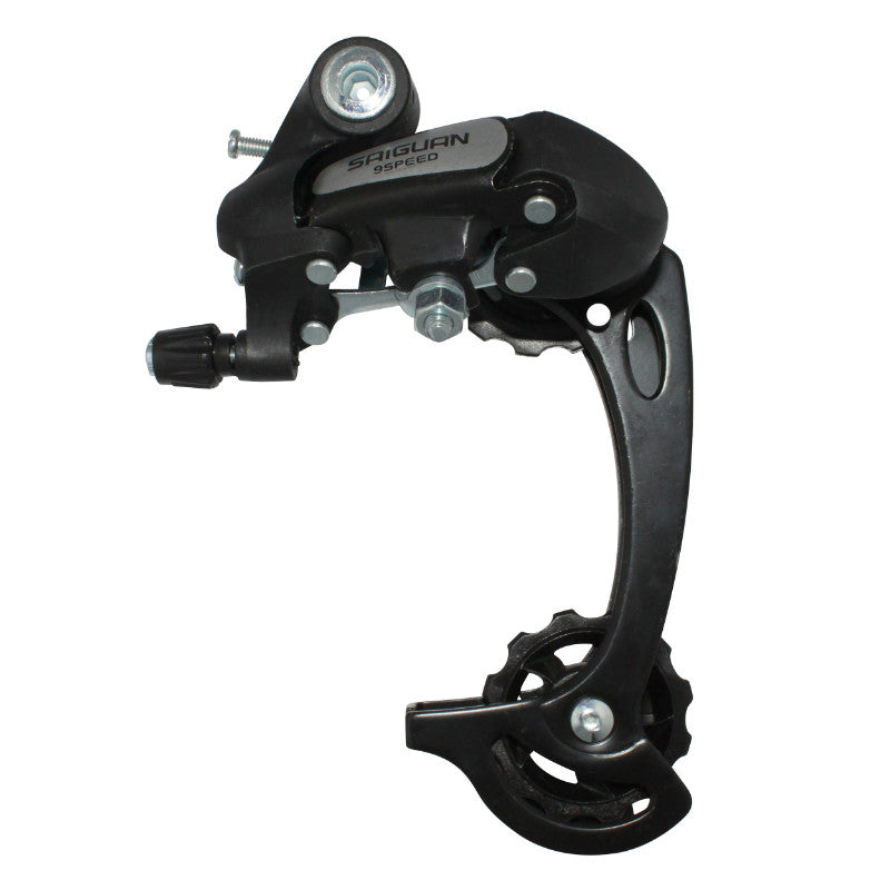Dérailleur VTT Arrière P2R 9-8V.Nine Chape Longue Noir (Compatible Shimano Jusqu'A 34 dents)