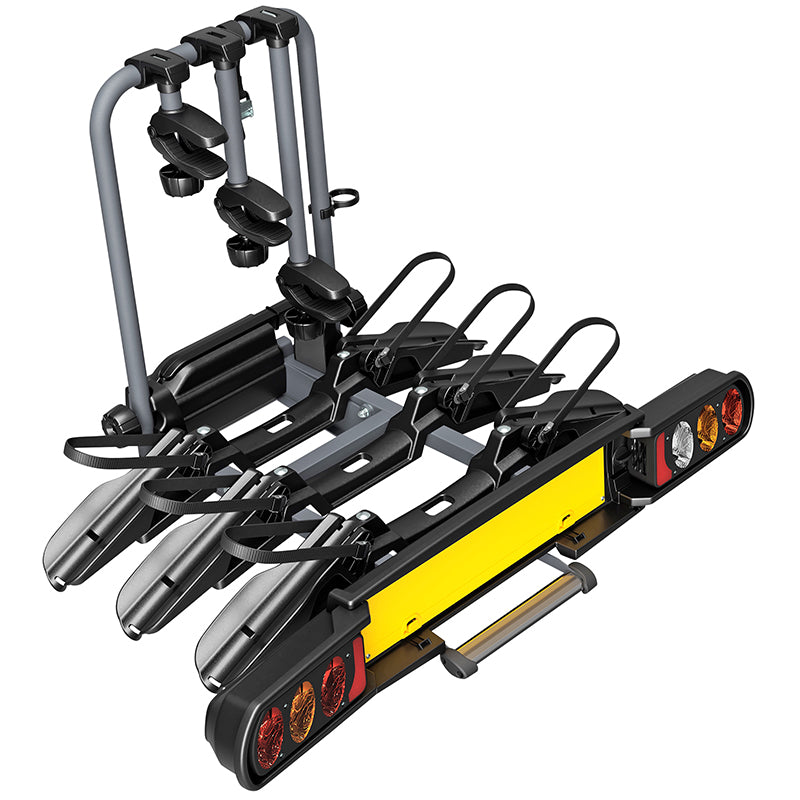 Porte Vélo Plateforme Peruzzo Pure Instinct Pour 3 Vélos Premium Inclinable Pliable (Maxi 60Kgs) Prise 13 Broches