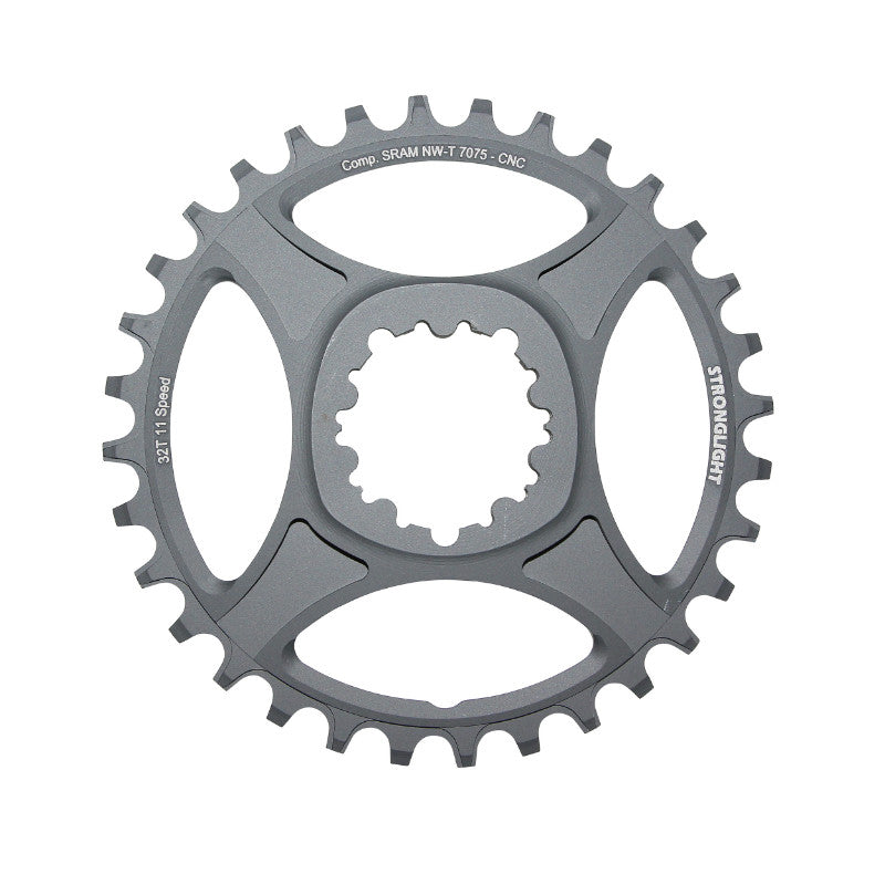 Plateau VTT Direct Mount Pour Sram Xx1-X01-X1-X0-X9 Stronglight Ht3 Mono 32 dents Noir Alu 11V. Narrow Wide (Deport 6 mm