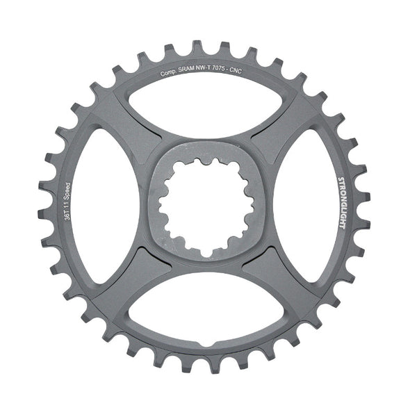 Plateau VTT Direct Mount Pour Sram Xx1-X01-X1-X0-X9 Stronglight Ht3 Mono 36 dents Noir Alu 11V. Narrow Wide (Deport 6 mm