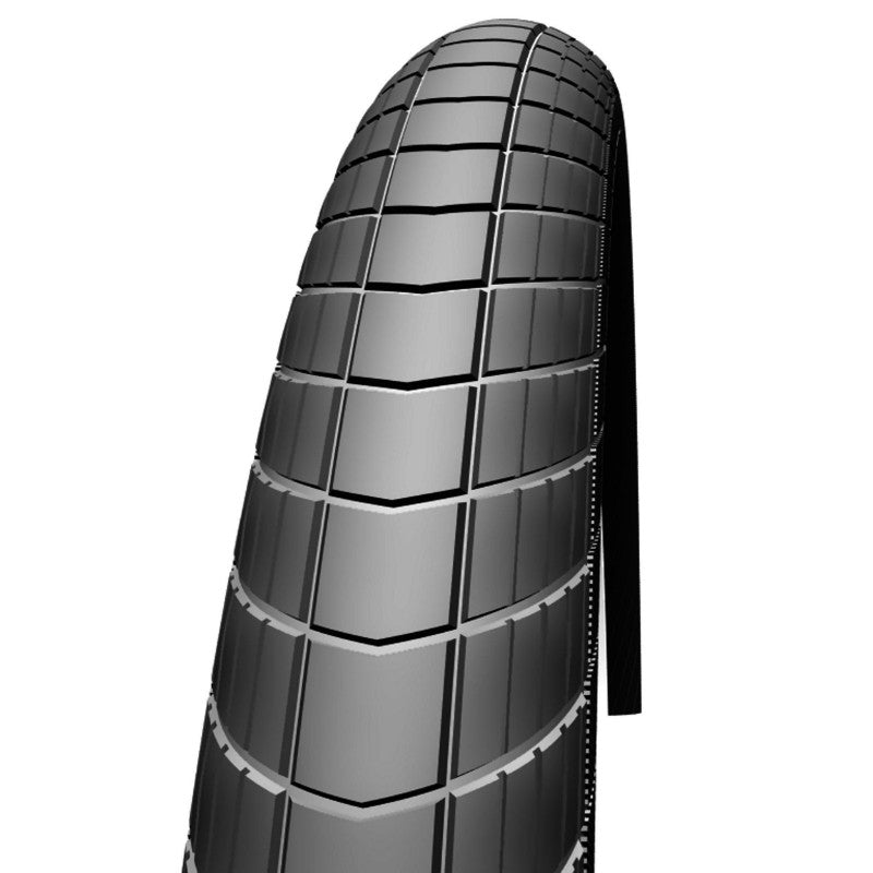Pneu VTT Urbain 29 X 2.35 Schwalbe Big Apple Noir Tr (60-622) Renfort Raceguard Flanc Reflex Compatible VAE