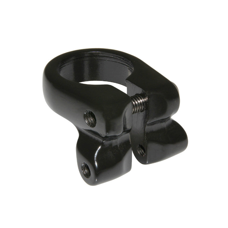 Collier Serrage Tige De Selle Avec Fixation Porte Bagage Alu Noir Diam 28,6 mm