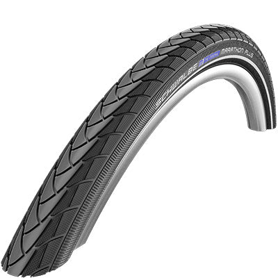 Pneu City 20 X 1.35 Schwalbe Marathon Plus Noir Tr (Pour Vélo Couche) (35-406) Renfort 5 mm Flanc Reflex Compatible VAE