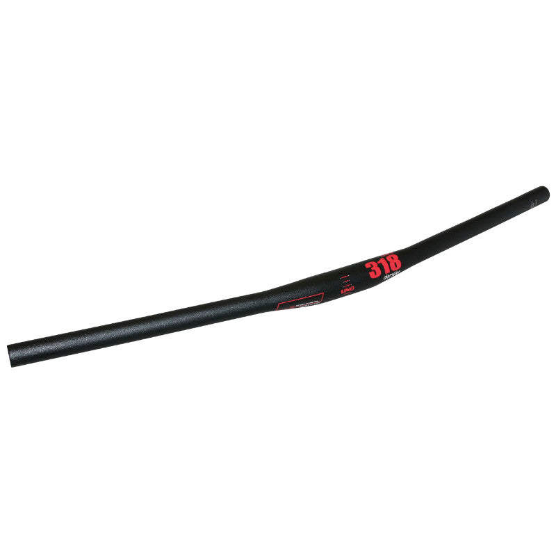 Cintre VTT Droit Uno Flat Top Alu Noir Diam 31,8 mm L700 mm Back 9°