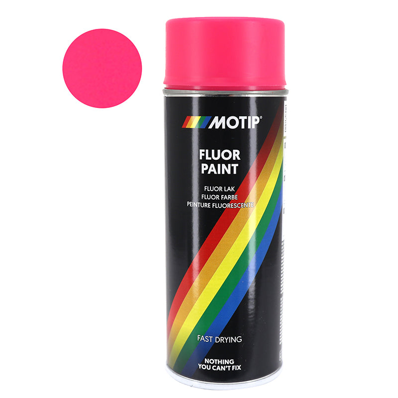 Bombe De Peinture Motip Pro Fluo Rose Aerosol 400Ml (04021)