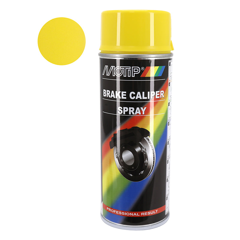 Bombe De Peinture Motip Pro Étrier Frein Jaune Aerosol 400 Ml (04097)