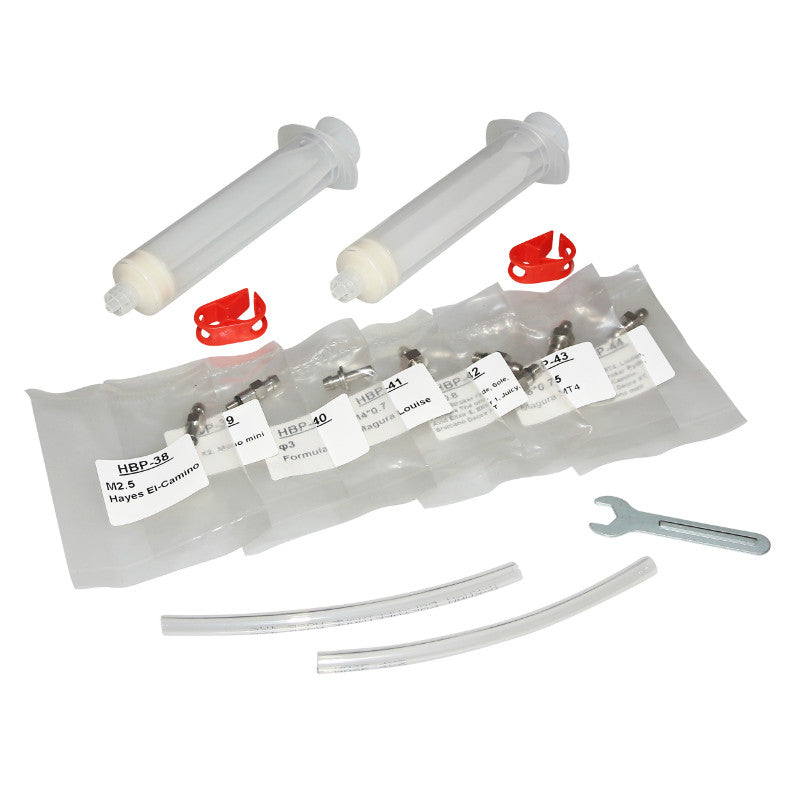 Outil Kit Purge Frein Disque P2R Pour Frein Hydraulique Huile Minerale Et Dot (Avec Adaptateurs) Compatible Zoom
