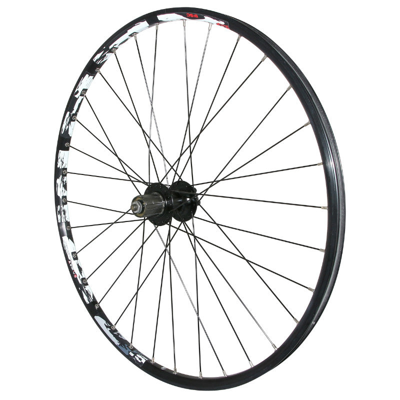 Roue VTT Disque Blocage 27.5" Karma Arrière Noir Moyeu Velox 6 Trous Cassette Type Shimano 11-10-9V 32 Rayons Jante 21C