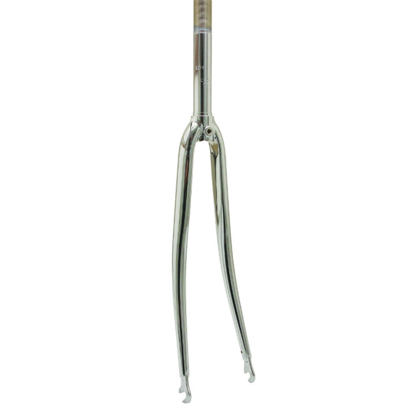 Fourche Route 700C Acier Chromee Cintree Pivot Filete 1"-22.2 Intérieur