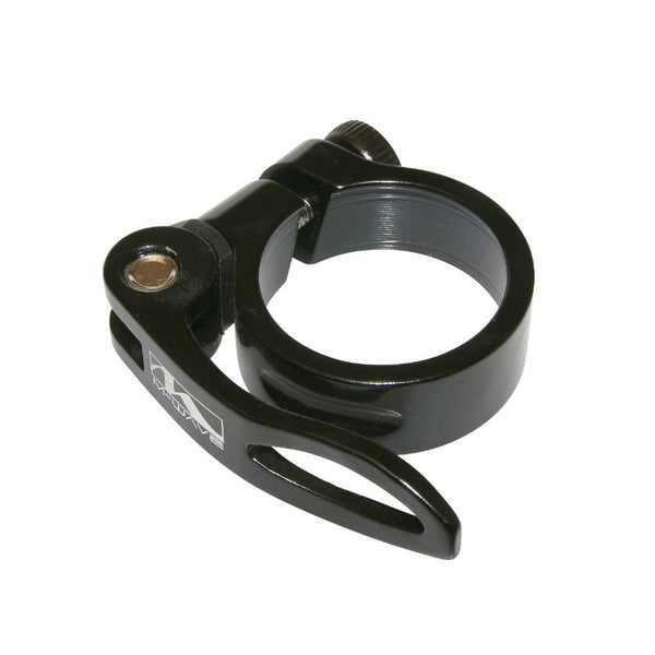 Collier Serrage Tige De Selle Rapide Alu Noir Diam 31,8 mm