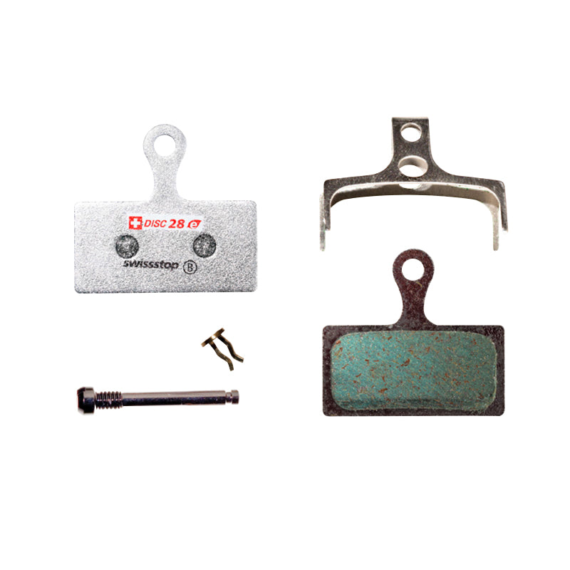Plaquette De Frein VTT Shimano Xt M8000-M785 - Xtr M9000-M985 Slx M666-M675 (Swissstop Organic - Disc 28E)(Paire Sur Carte) - Compatible VAE