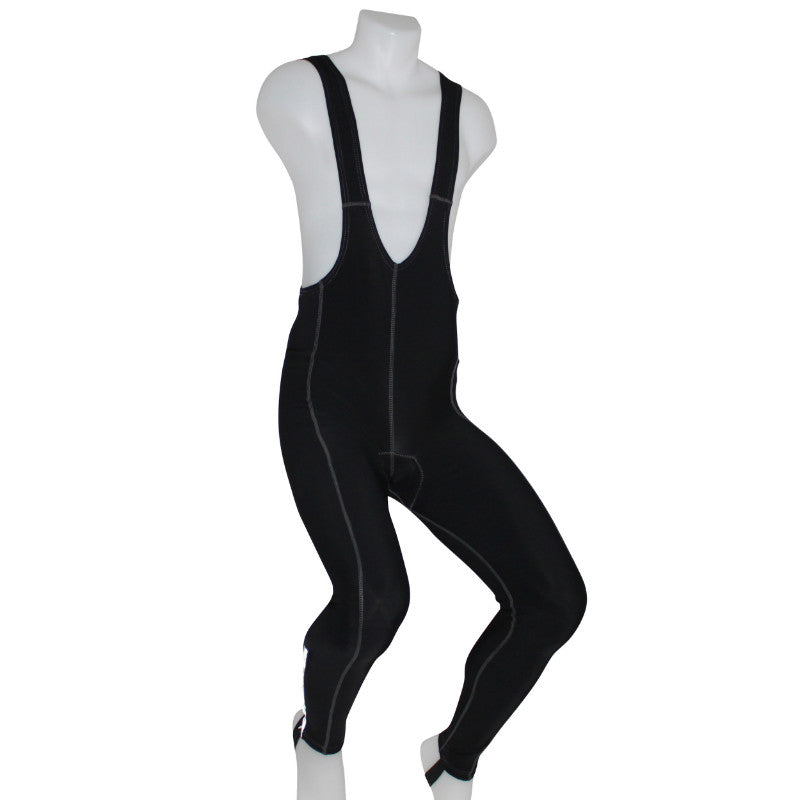 Cuissard - Collant Long Adulte P2R Eco A Bretelles Fond Coolmax Noir Zip Aux Chevilles + Passants XXL
