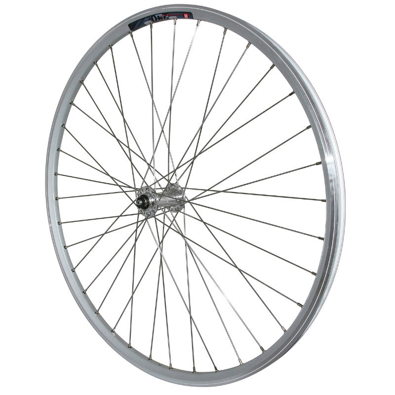 Roue VTC Patin Blocage 700 X 35 - 28" M260 Avant Renforcé Moyeu Miche Magnum Argent Spécial Loueur Jante 19C 36 Rayons INOX -Poids Max 130 Kg-