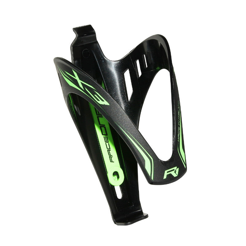 Porte Bidon Race One X3 Race Mat Noir-Deco Vert Fluo