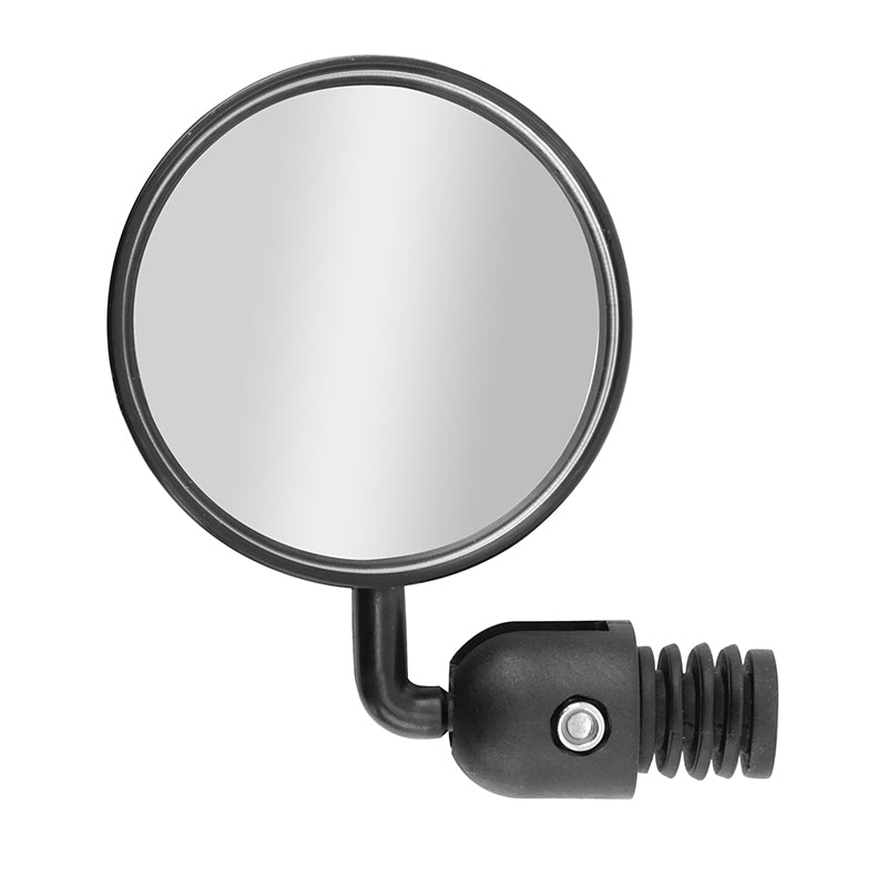 Rétroviseur Vélo - Trottinette Gauche Ou Droit Newton Réglable Fixation Extremite Cintre (Miroir Diam 7,5 cm)