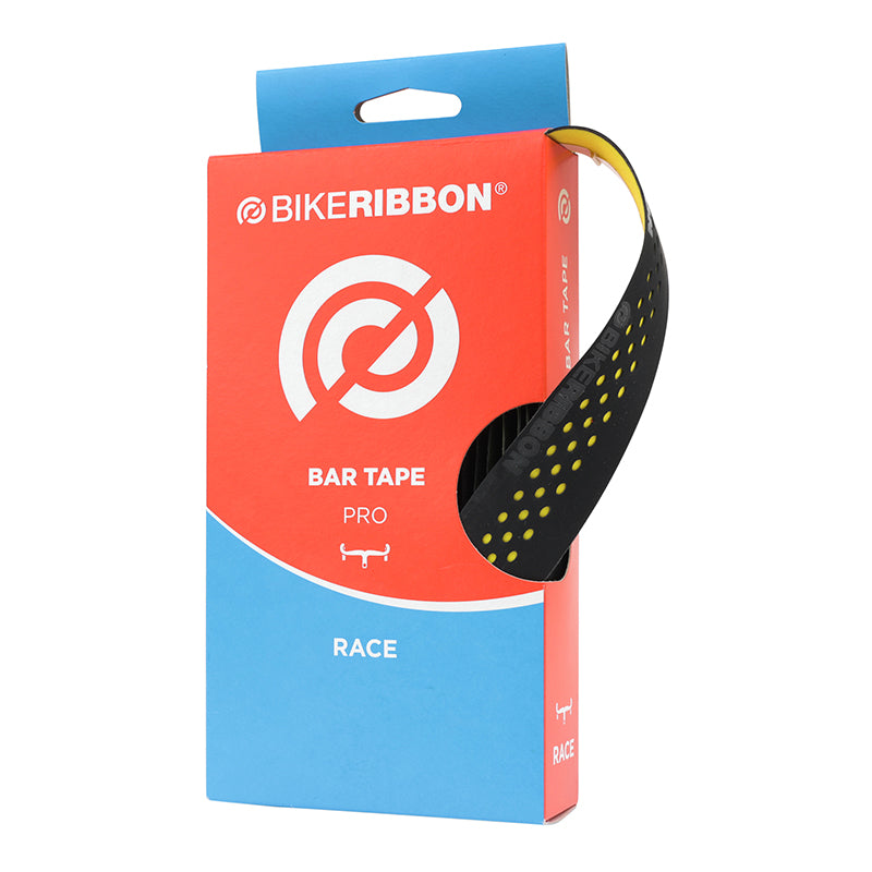 Ruban De Guidon - Cintre Bike Ribbon Drop Noir-Jaune