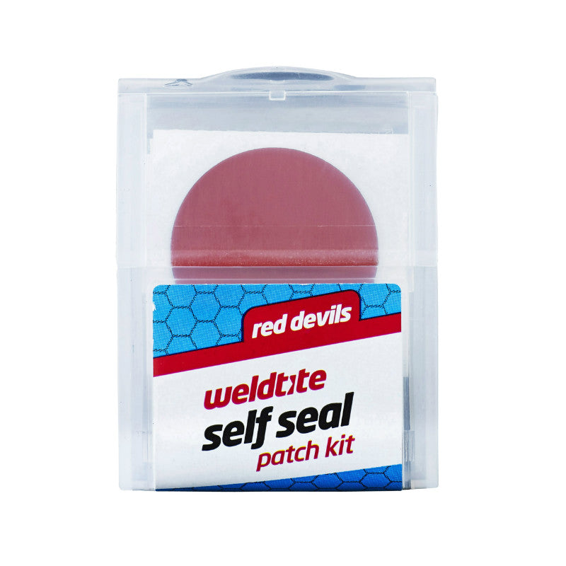 Rustine Weldtite Red Devils Autocollantes-Autoadhesives Rouge (Boite De 6)