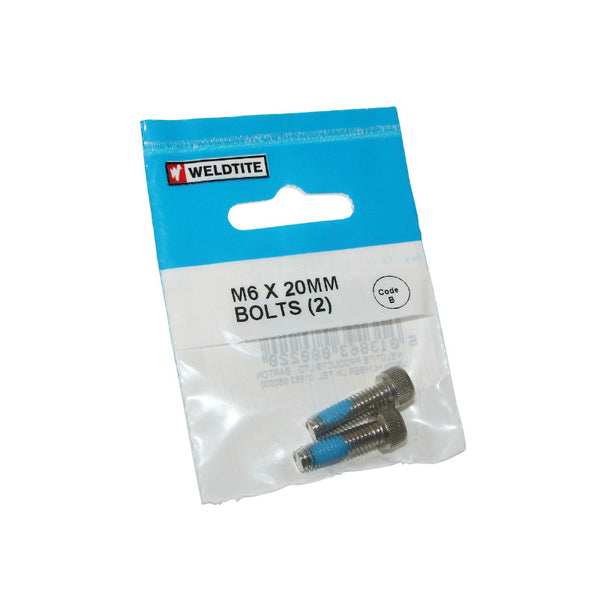 Vis M6 X 20 mm (Paire Sur Carte) -Weldtite-
