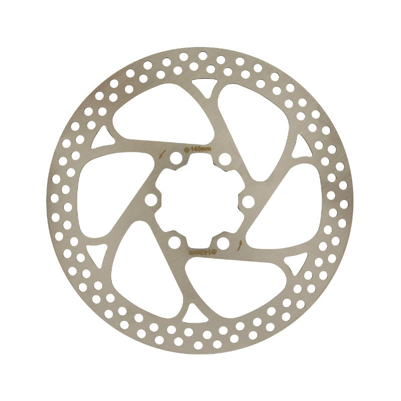 Disque De Frein Route - VTT 6 Trous Newton Brakco Compatible Shimano Et Autres 140 mm Argent (Bord Rectifie Pour La Sécu
