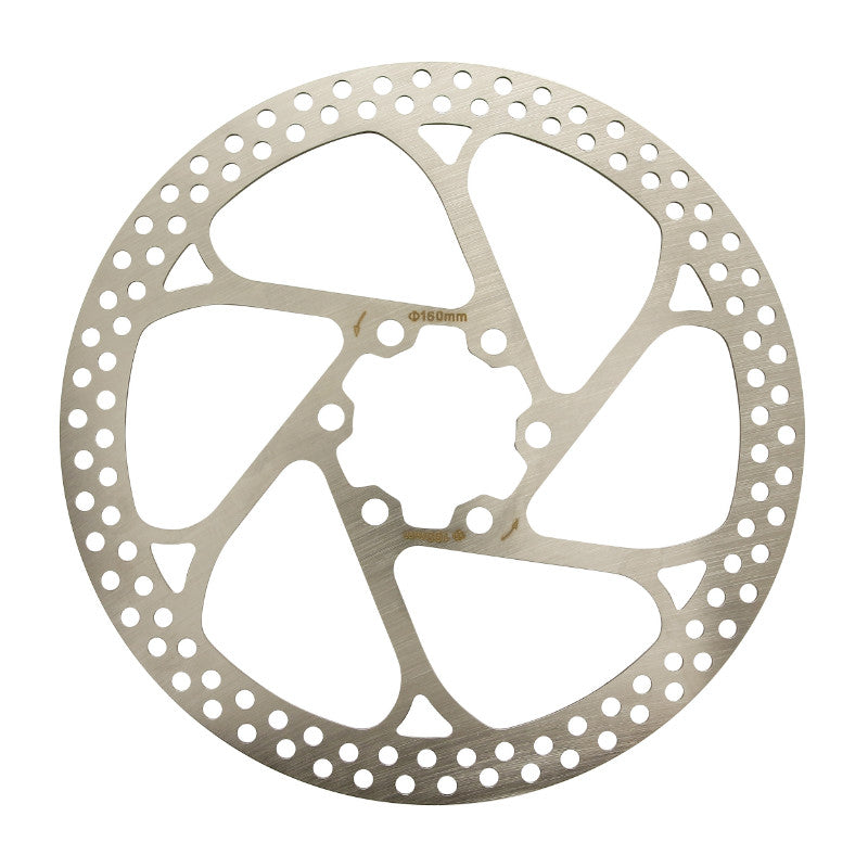 Disque De Frein Route - VTT 6 Trous Newton Brakco Compatible Shimano Et Autres 160 mm Argent (Bord Rectifie Pour La Sécu