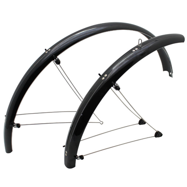 Garde Boue VTT Tringles 26" Stronglight Country 60 mm Noir (Paire) Avec Fixation Classic Tringles INOX