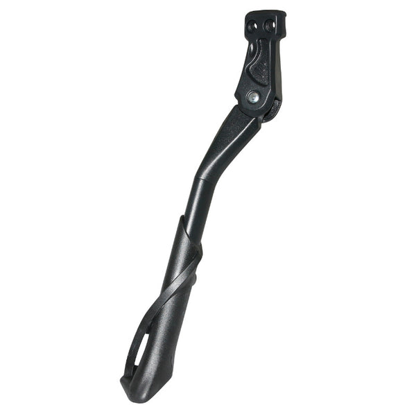 Béquille Vélo Laterale Arrière Newton 24-28'' Réglable Fixation 2 Vis Sur Base Entraxe 18 mm - Base Large Et Solide