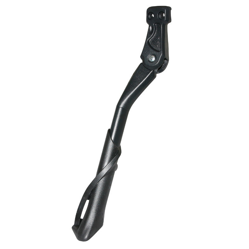 Béquille Vélo Laterale Arrière Newton 24-28'' Réglable Fixation 2 Vis Sur Base Entraxe 18 mm - Base Large Et Solide