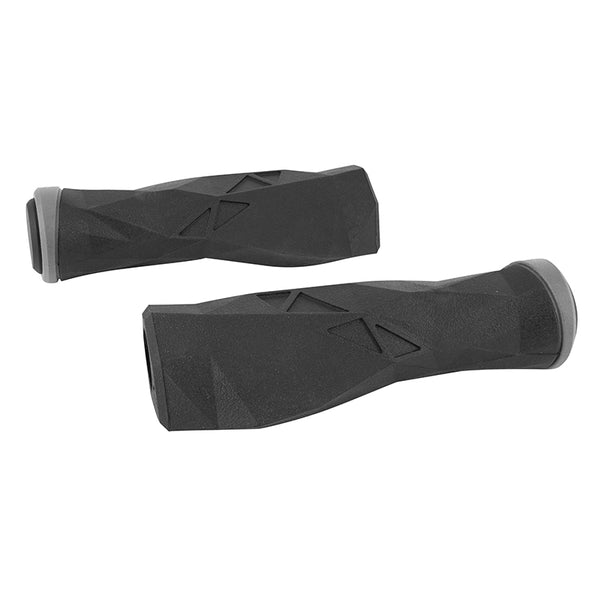 Poignée VTT Newton Probike Ergonomique Noir-Gris L130 mm (Paire)