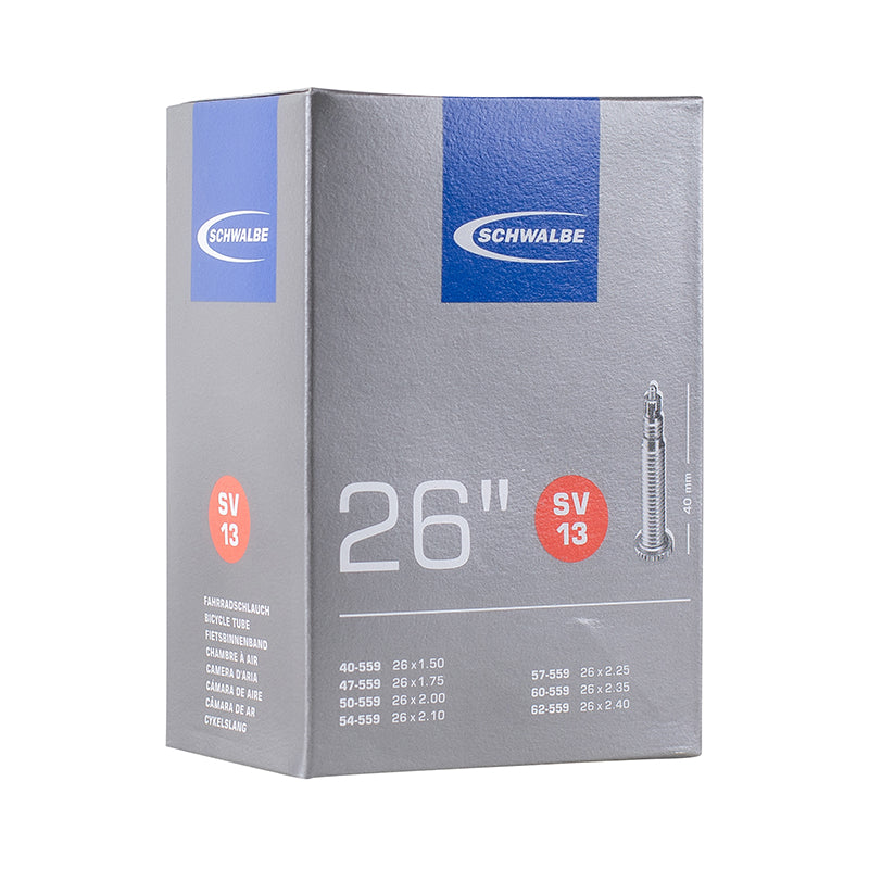 Chambre A Air Vélo 26 X 1.50-2.50 Schwalbe Valve Presta Obus Demontable Tout Alu (Sv13)
