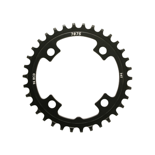 Plateau VTT 4 branches Ø 96 Pour Sunrace 34 dents Mono Mx 12-11-10V. Noir Narrow-Wide Alu Compatible Autres Marques