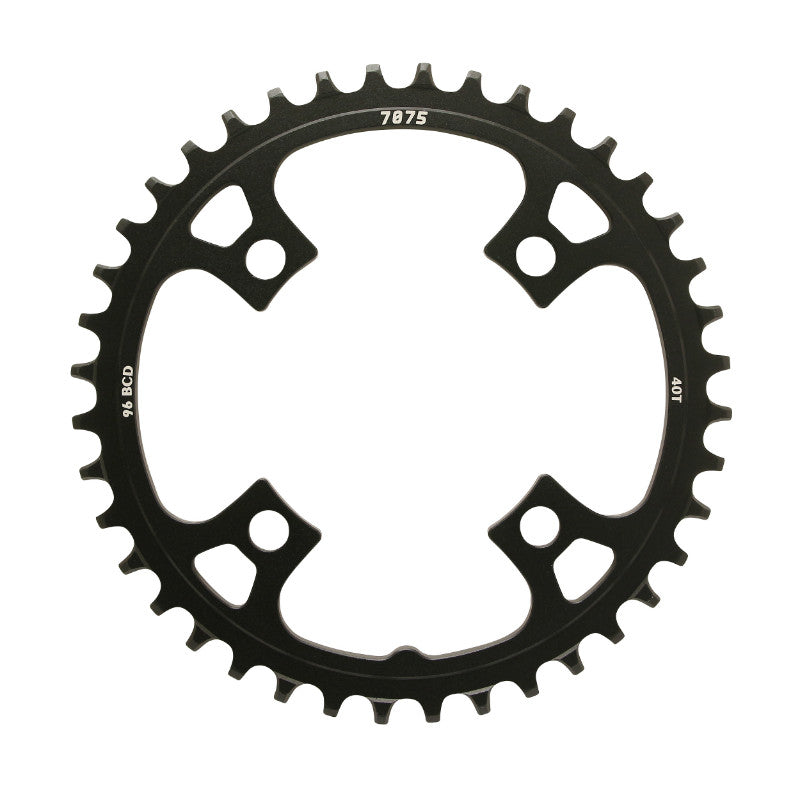 Plateau VTT 4 branches Ø 96 Pour Sunrace 40 dents Mono Mx 12-11-10V. Noir Narrow-Wide Alu Compatible Autres Marques